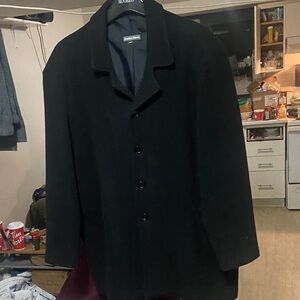 Classic Black Men's Trench Coat